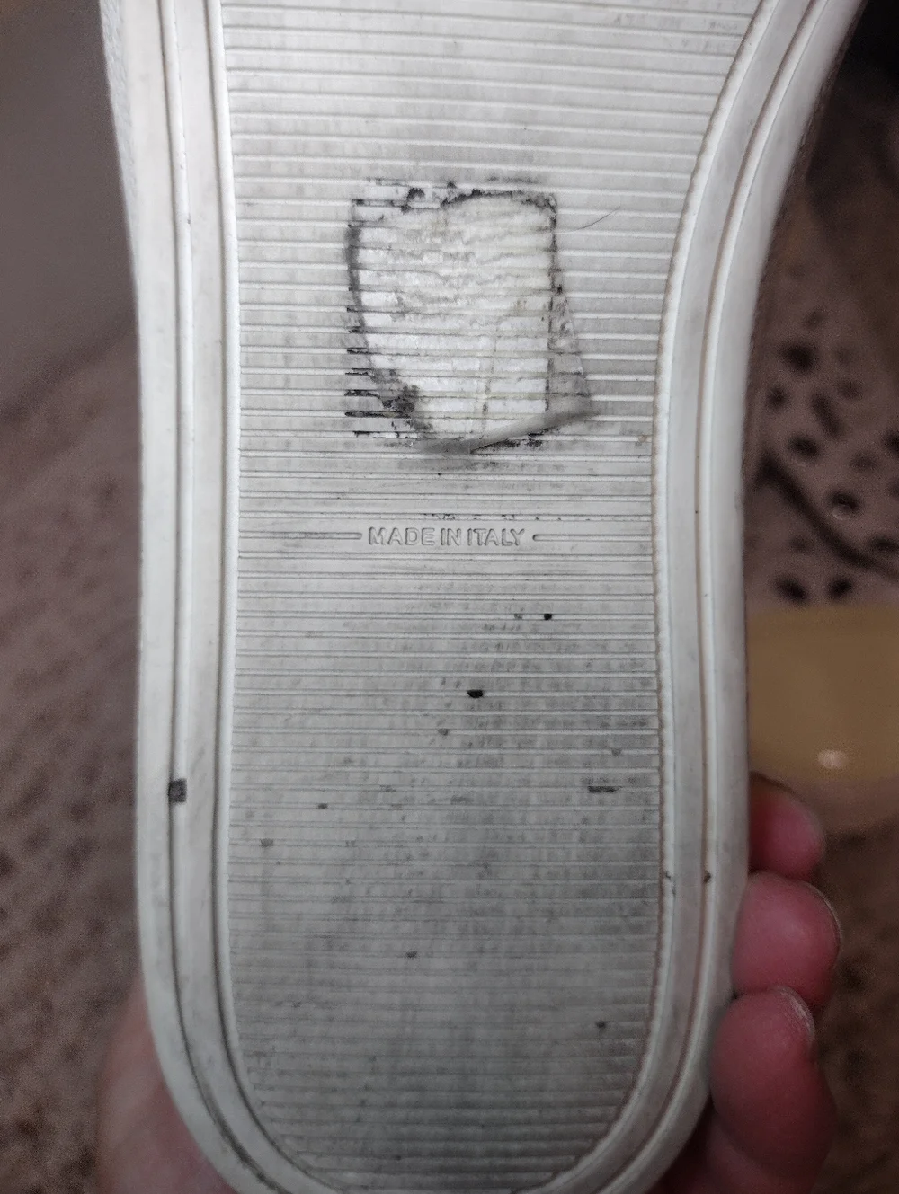 Chanel White & Cream Floral Laser Cutout Lace-up Sneakers - Picture 8 of 9